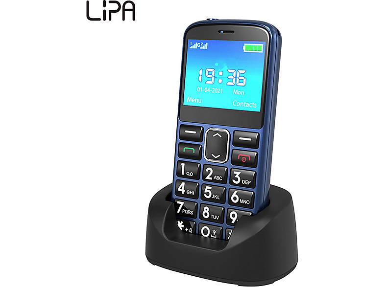LIPA F70 Blau Senioren Handy, 4G Senioren handy