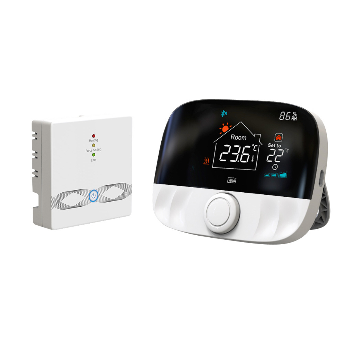 Thermostat, UWOT 5–95 einstellbare Thermostat Unterstützt Warmwasserbereitung&Gaskessel: Alexa, Temperatur °C weiß Google,