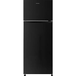 Frigorifico dos puertas - INFINITON ELECTRONICS FG-228N, Cíclico, Altura 144 cm, Volumen total 206 l, Inox Negro