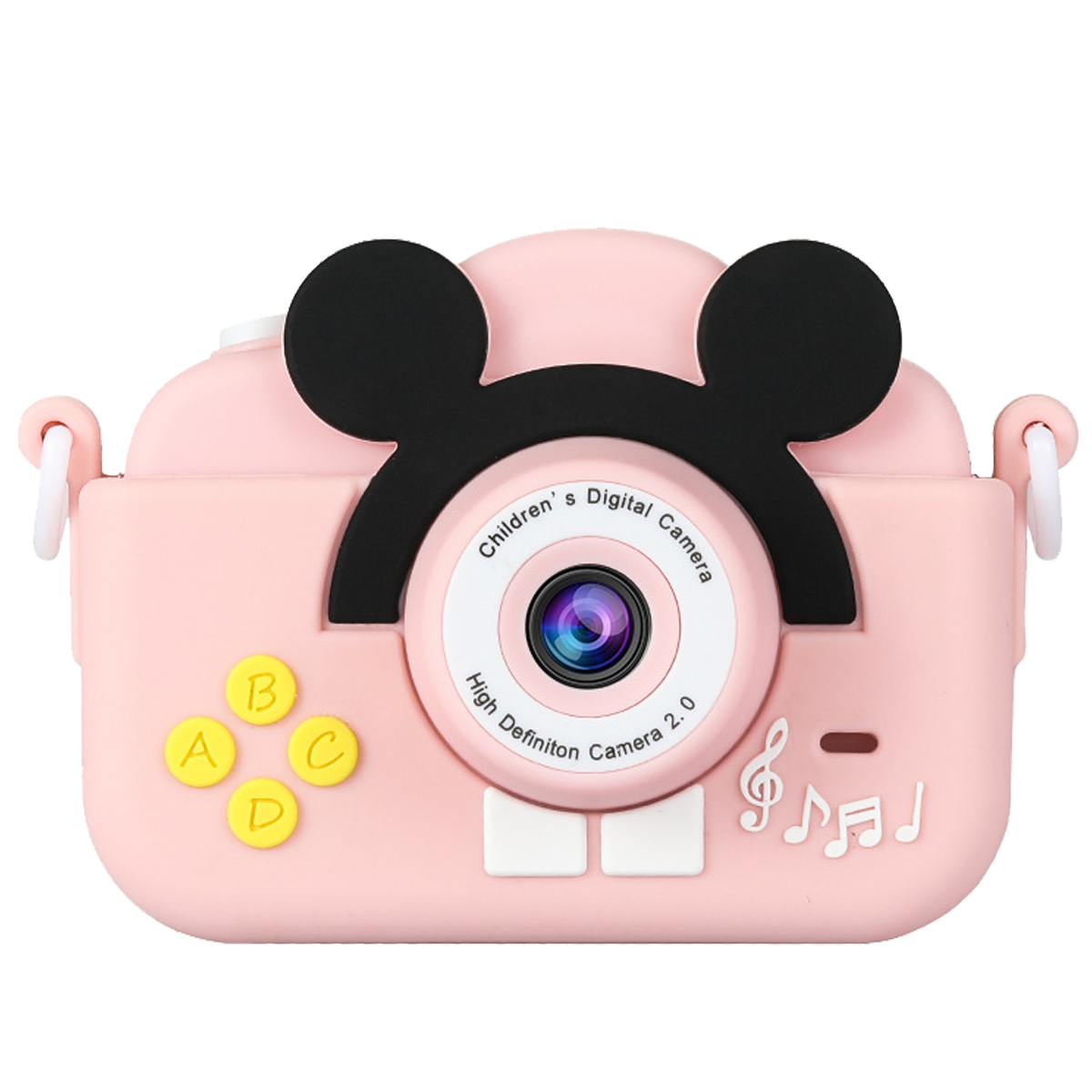 KINSI Digitalkamera, niedlich, lustige kleine rosa SLR Kinderkamera