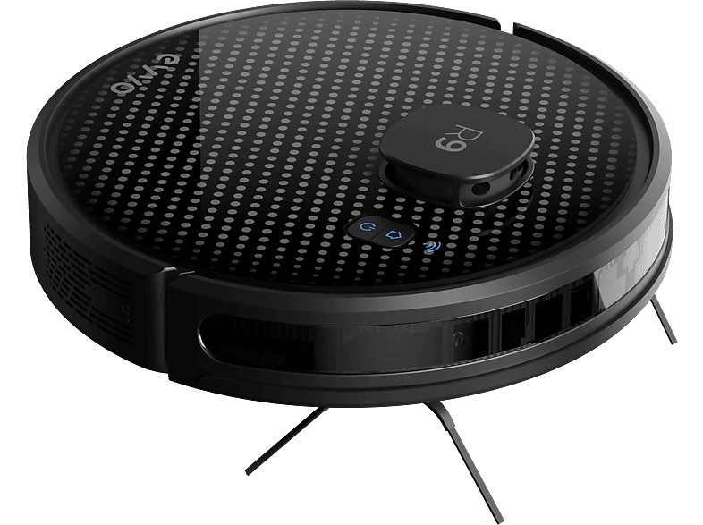 Robot aspirador - EVVO R9 LASER, 100 W, Potencia de succión 3 kPa, Depósito 0,24 l, Autonomía 120 min, Negro