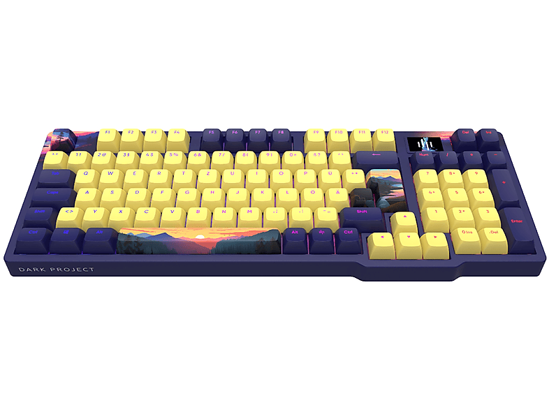 DARK PROJECT 98 Sunset - G3MS Mech. RGB (DE) [ISO], Gaming Tastatur, Mechanisch
