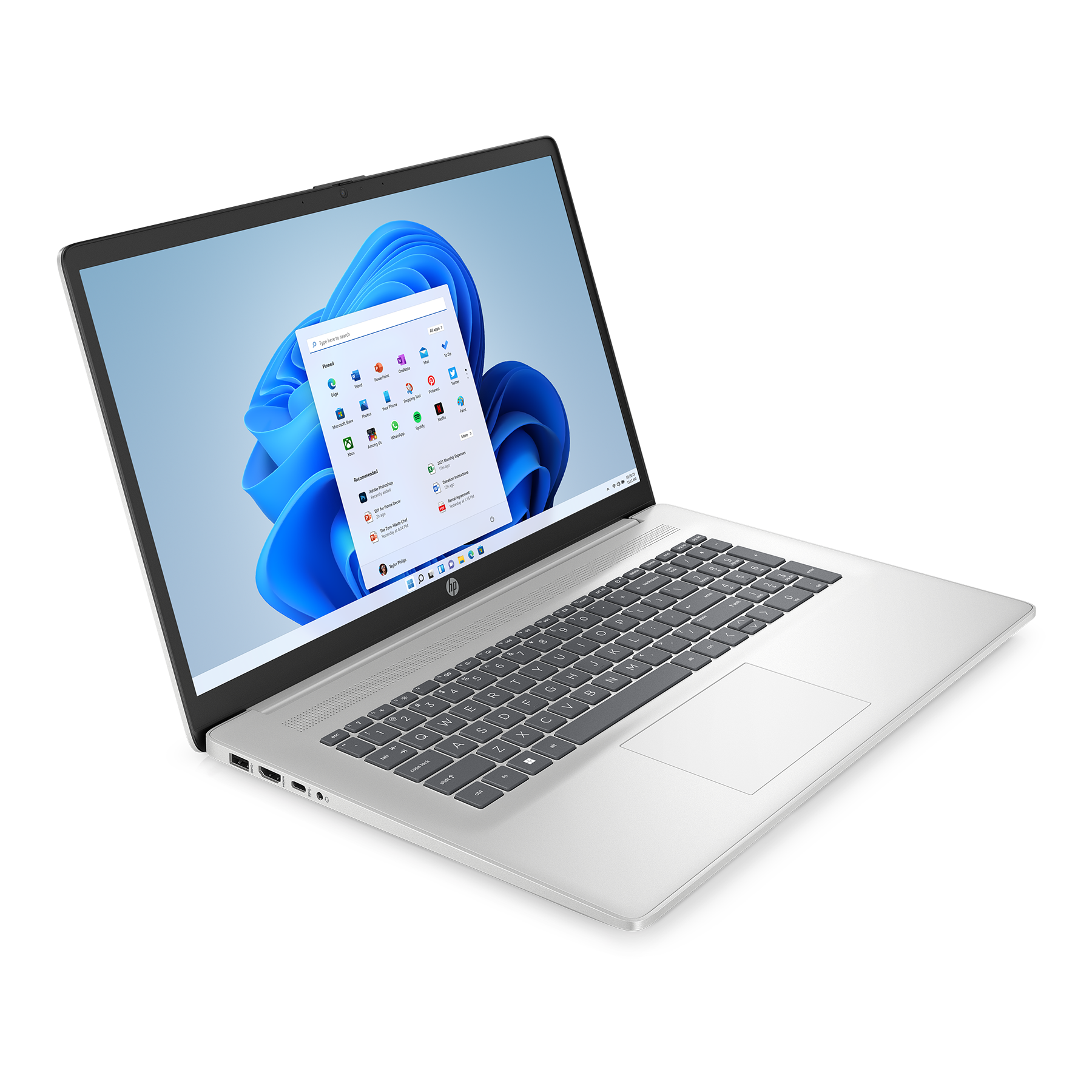 GB HP Notebook Iris® + Pro Core Graphics, 2021 Windows i7-1355U, 2000 i7 Intel® 11 Display, SSD, RAM, 17-cn317, Office GB Prozessor, 17,3 Silber Xe Zoll Pro, mit 16 Core™