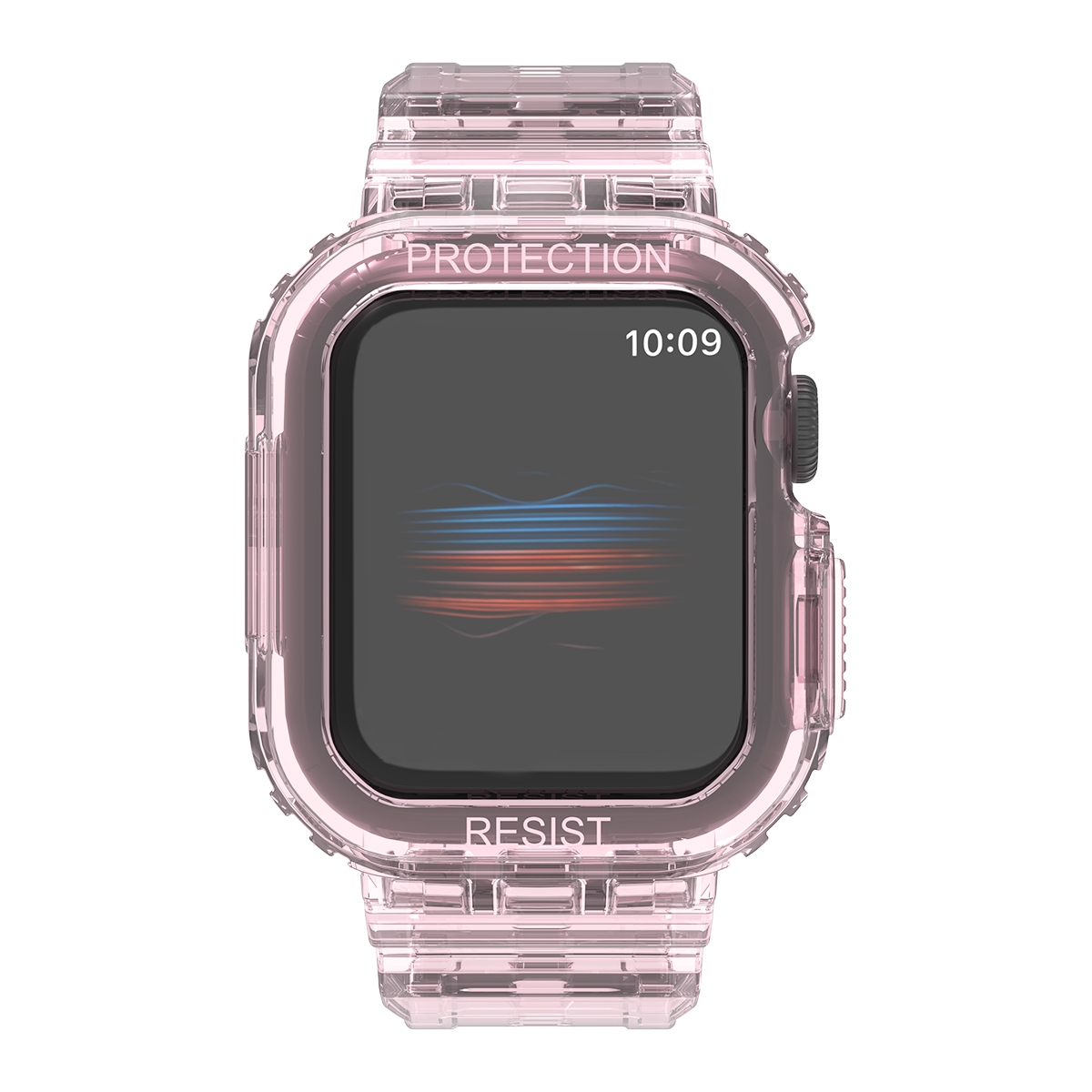 Design Apple, Band, / Silikon Kunststoff WIGENTO 1 + Transparent Ersatzarmband, Watch 49mm, Ultra 2 Pink