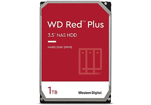 WESTERN DIGITAL WD RED Plus NAS - 1 TB (SATA, 3.5"", WD10EFRX), 1 TB, HDD, 3,5 Zoll, intern