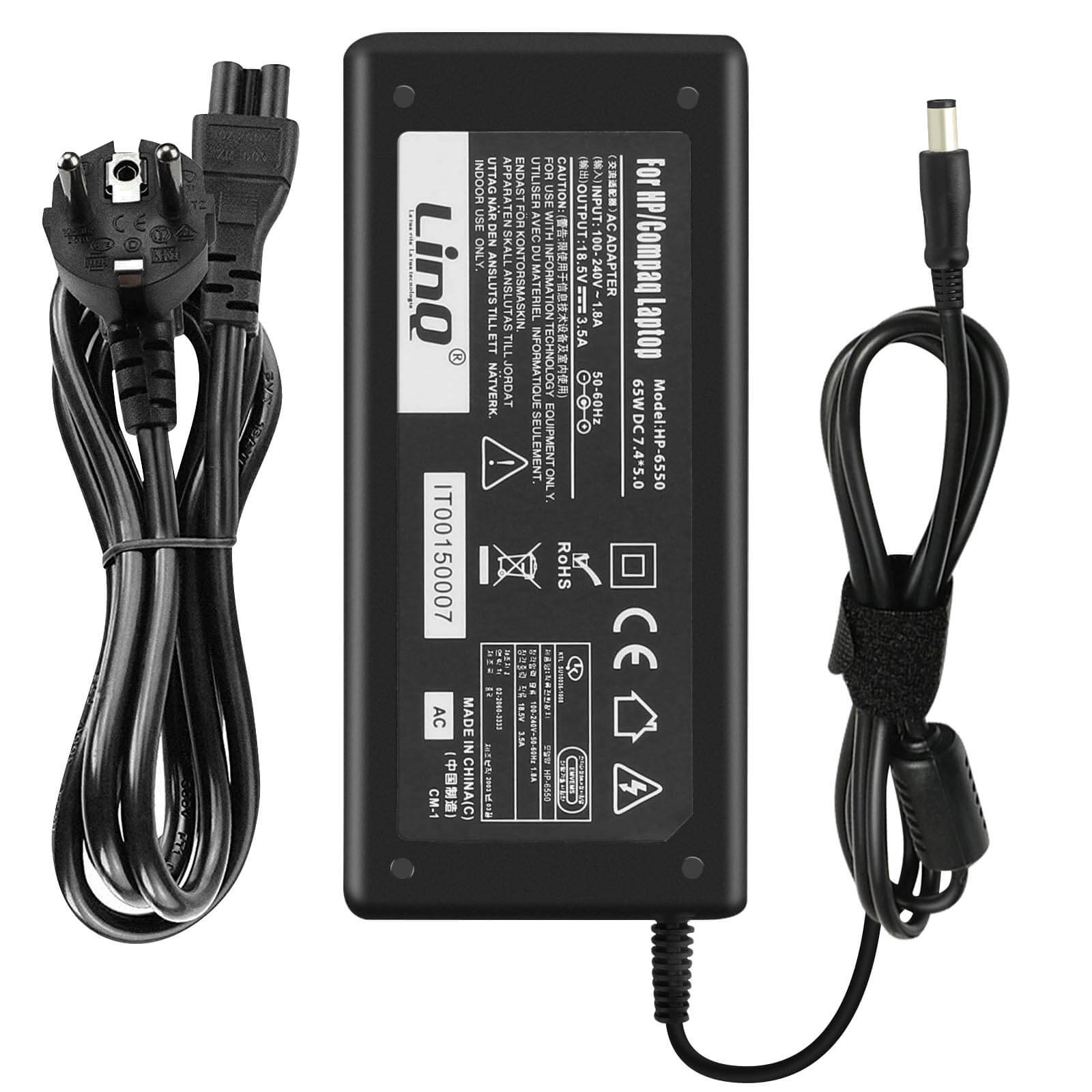 LINQ HP6550 Netzteil, 3.5A Wand-Ladegerät Schwarz Netzteile Universal