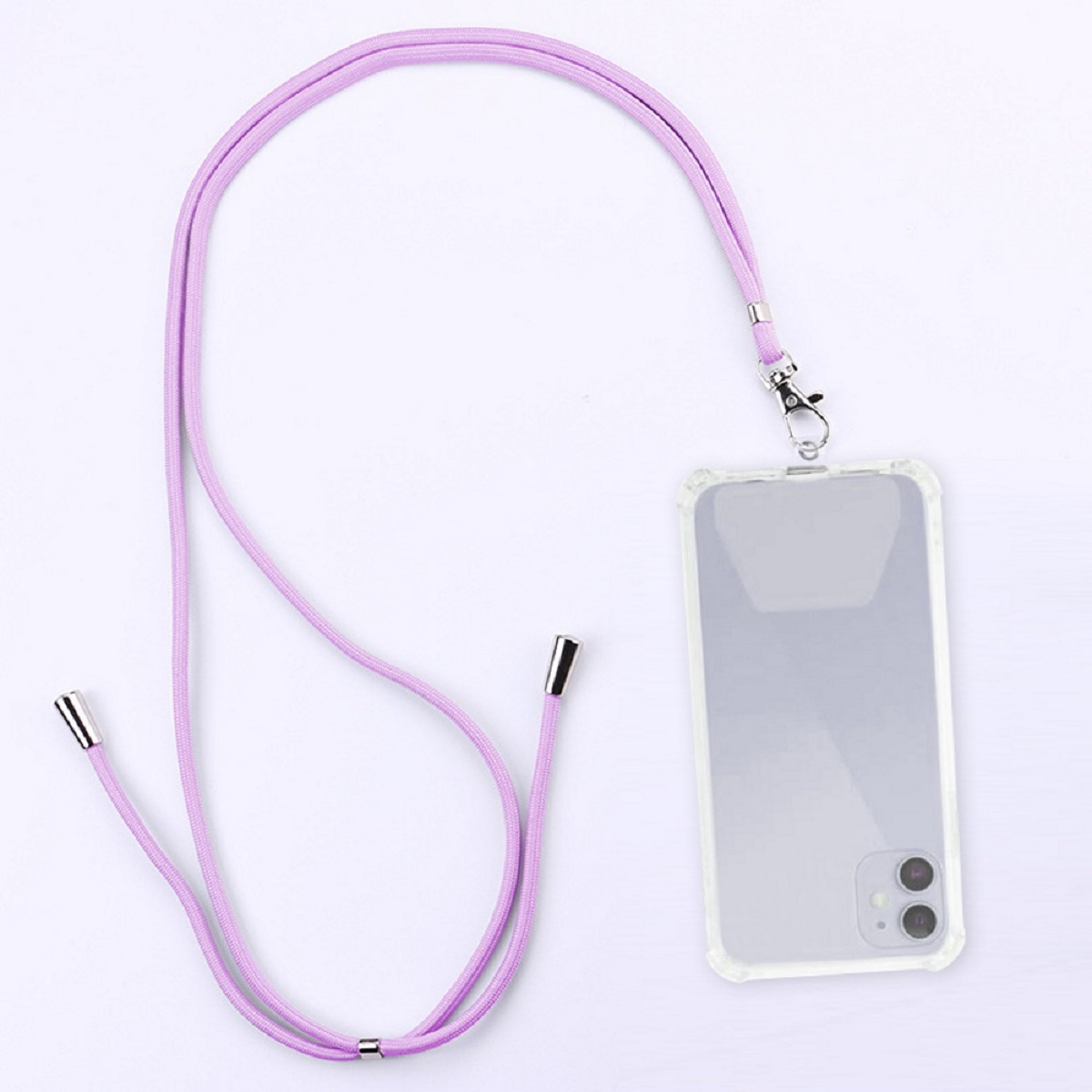 COFI Handyhalterung Handykette Schnur zum Handykette, Umhängen Violett kompatibel mit Smartphones Violett