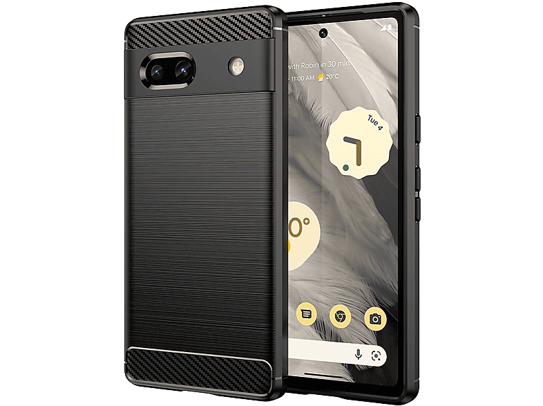 Case G42 G42, Moto Motorola Silikon-Carbon-Hülle COFI Carbon Backcover, flexible Schwarz schwarz, Moto kompatibel mit Motorola,