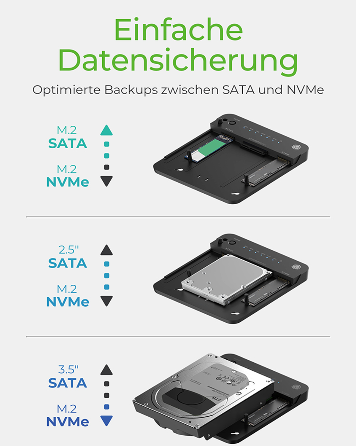 Festplattenzubehör, Schwarz 61017 RAIDSONIC