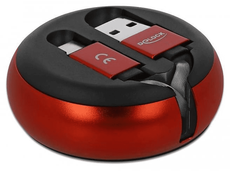 DELOCK 85819 USB Kabel, Rot