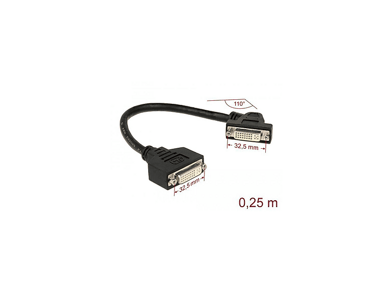 DELOCK 85104 DVI Kabel, Schwarz | MediaMarkt