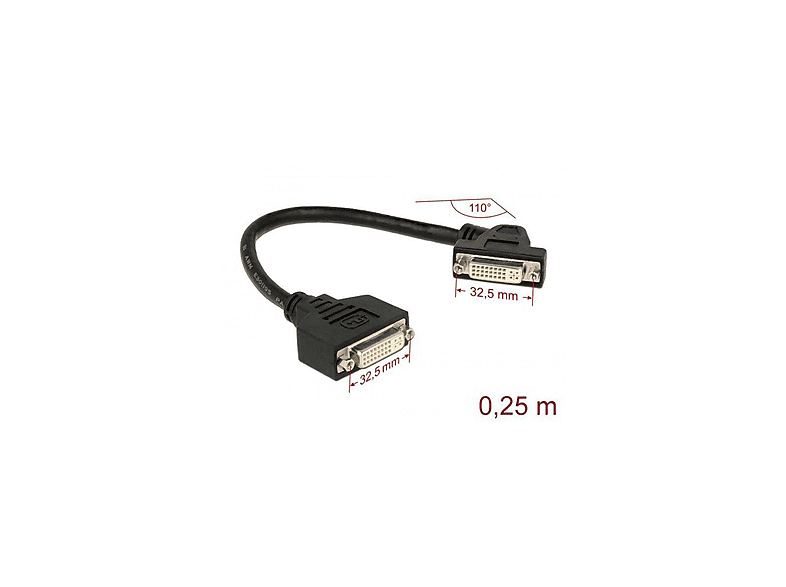 Kabel, DVI Schwarz DELOCK 85104