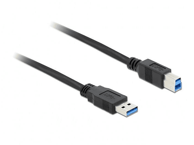 DELOCK DELOCK USB Kabel USB3.0 A -<gt/> B St/St 1.50m schwarz Multimedia-Technik USB Kabel, mehrfarbig