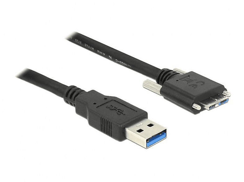 87801 Schwarz Kabel, DELOCK USB