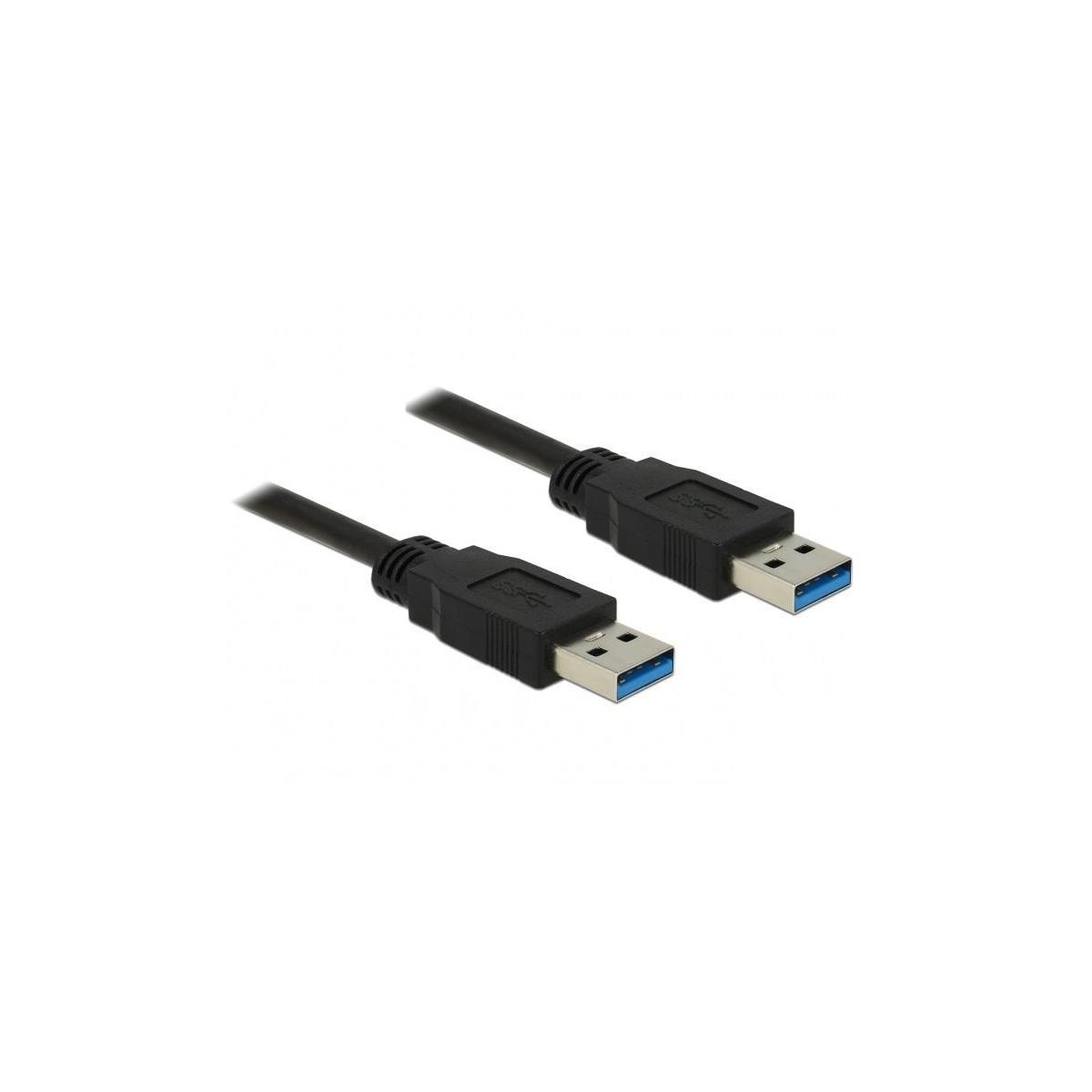 DELOCK USB Kabel Delock USB3.0 schwarz 3.00m A Stecker/Steckverbinder, A mehrfarbig Multimedia-Technik St/St -<gt