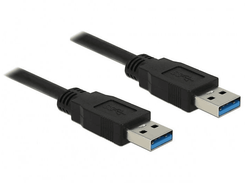 DELOCK USB Kabel Delock USB3.0 A -<gt/> A St/St 3.00m schwarz Multimedia-Technik Stecker/Steckverbinder, mehrfarbig