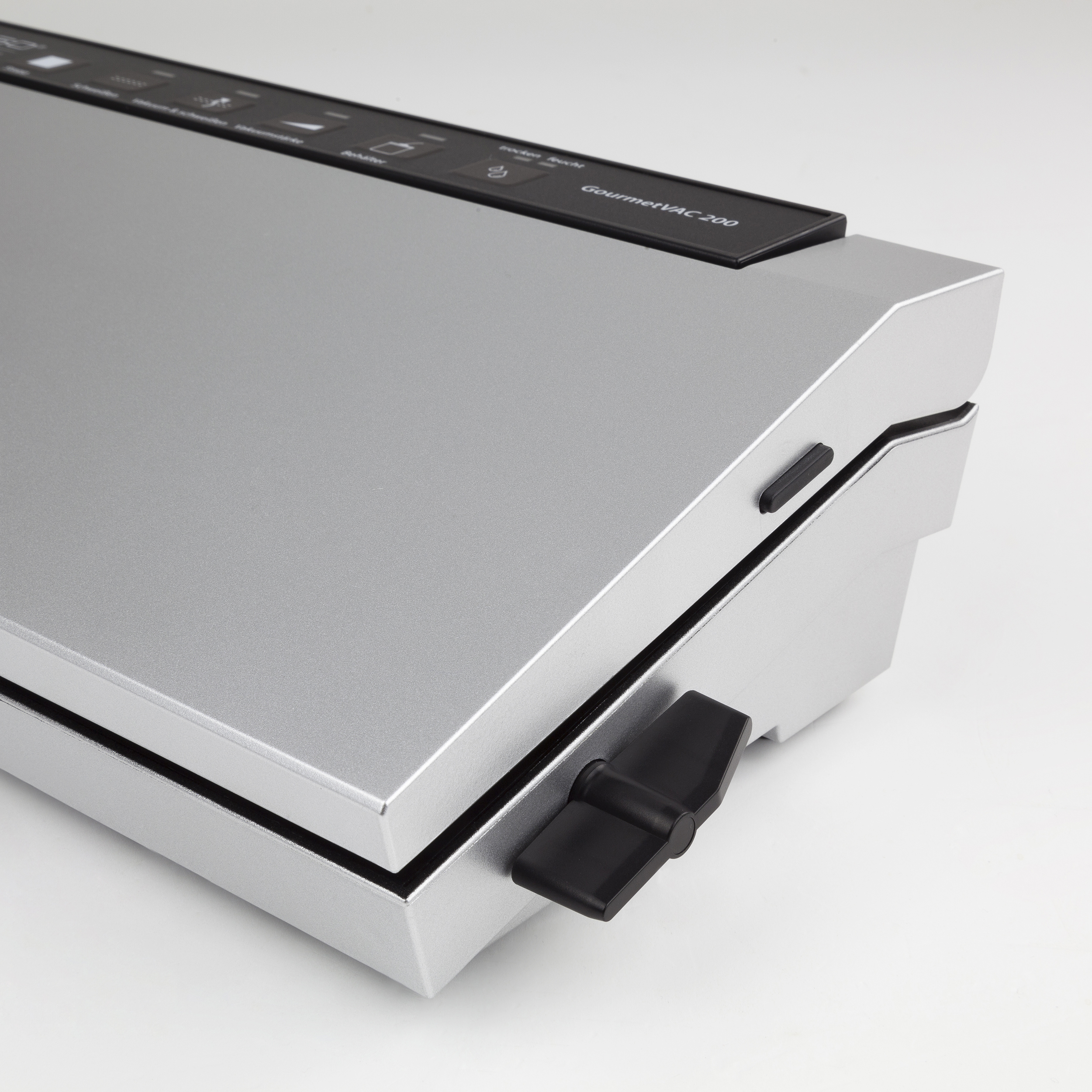 CASO GourmetVAC 280 - Vacuum sealer - Double welding seam - Piston pump (15L /min) and powerful motor - Adjustable vacuum strength and welding time - Incl. 10 bags 20 x 30 cm, silver