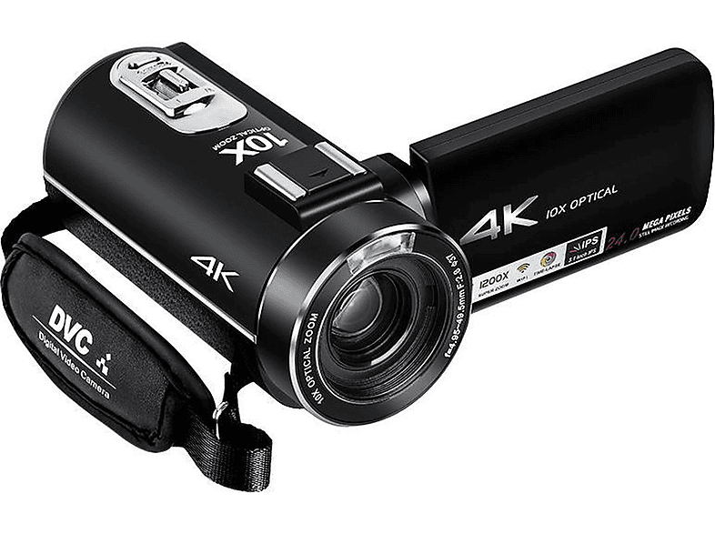 LIPA AD-C7 Videokamera 4K Camcorder 24 Megapixel, 10xopt. Zoom