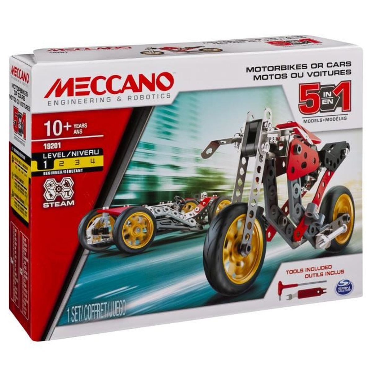 MECCANO Car and motorcycle Konstruktionsspiel