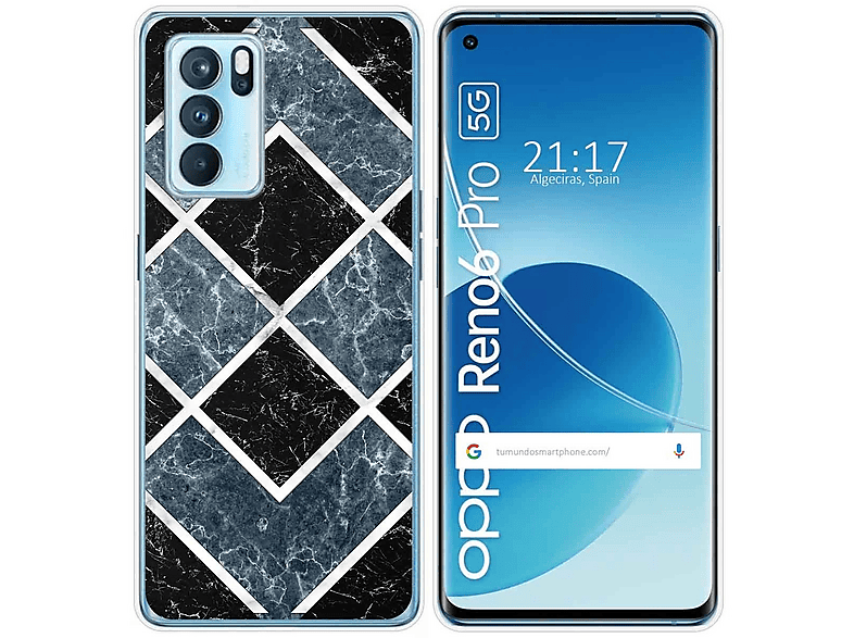 Funda Móvil - TUMUNDOSMARTPHONE Oppo Reno 6 Pro 5G, Compatible Con Oppo