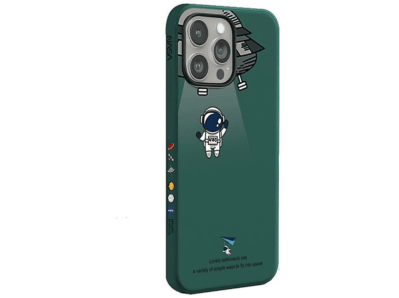 COFI Astronaut Nasa Pro, Apple, iPhone 15 Hülle, Grün Backcover