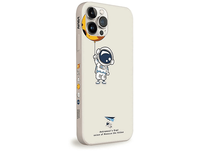 Pro, Astronaut 15 Nasa iPhone COFI Apple, Backcover, Hülle, Creme
