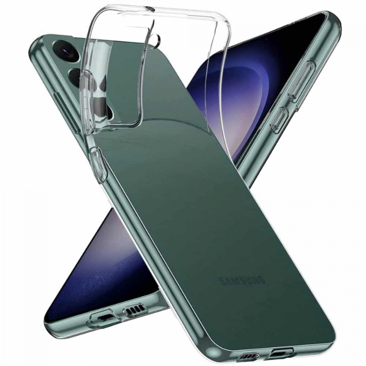 CASEONLINE Galaxy S24, Backcover, Transparent Silikon, Samsung,