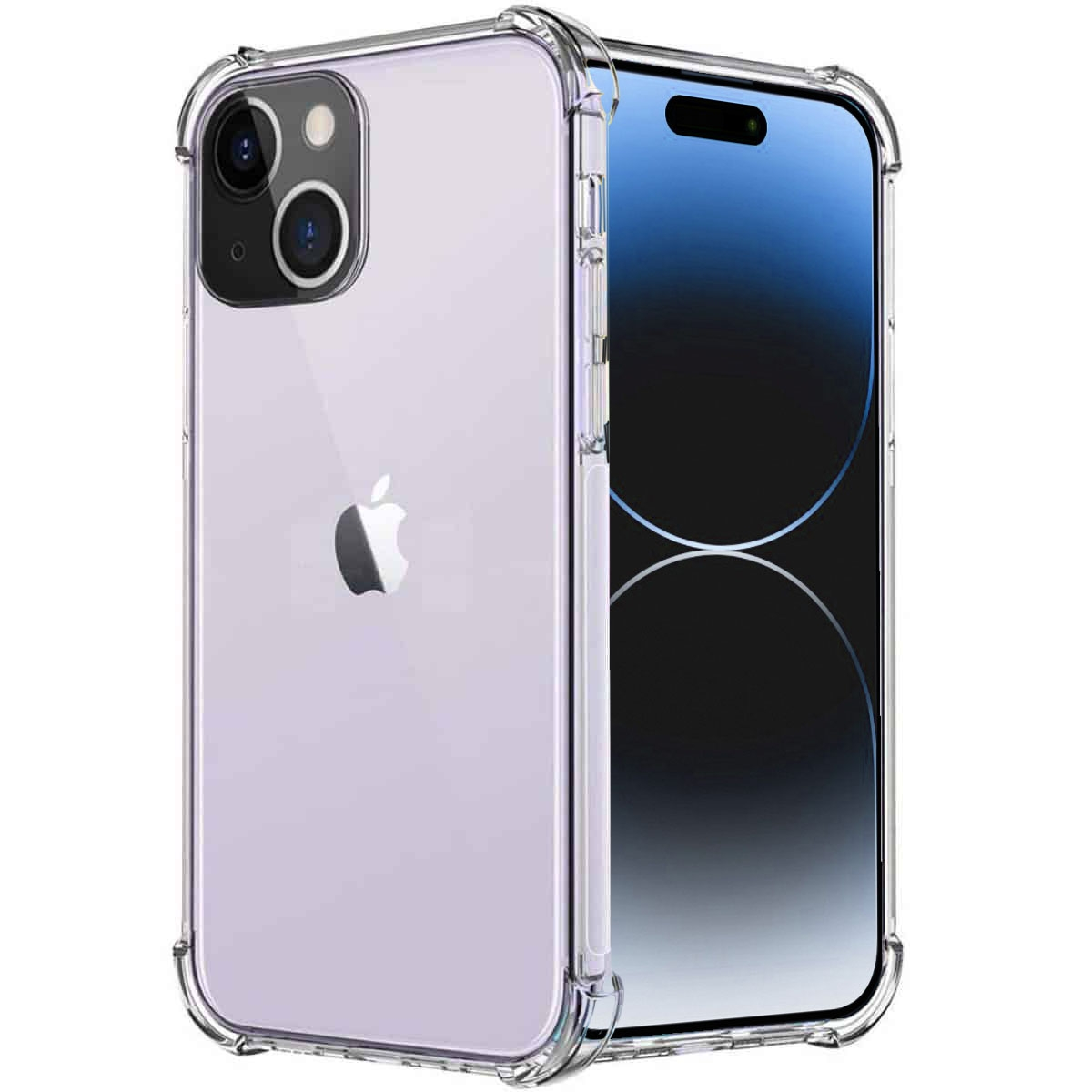 CASEONLINE Shockproof, Transparent 15 Apple, Backcover, iPhone Plus