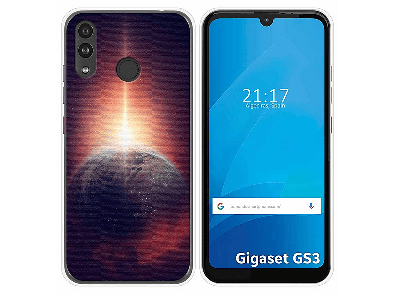 Funda Silicona Gigaset Gs3 Diseño Madera 11 Con Ofertas En