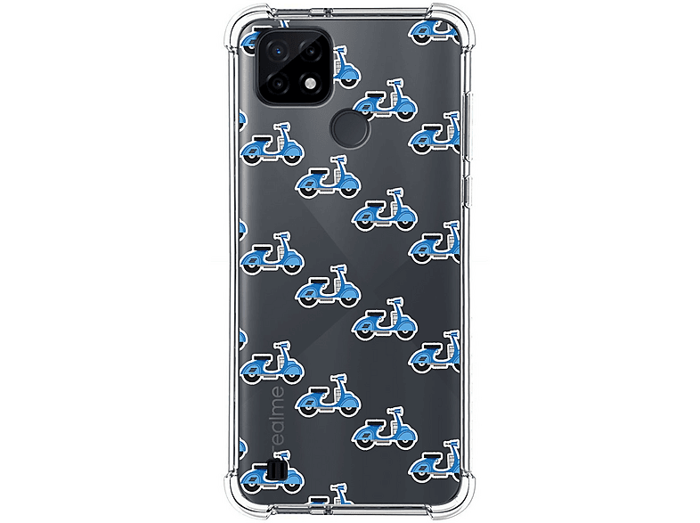 Topme Funda de Silicona para Realme 8 / Realme 8 Pro (6.4 Inches), [ Carcasa Case de Teléfono con Estilo de Textura Cepillada] - Negro