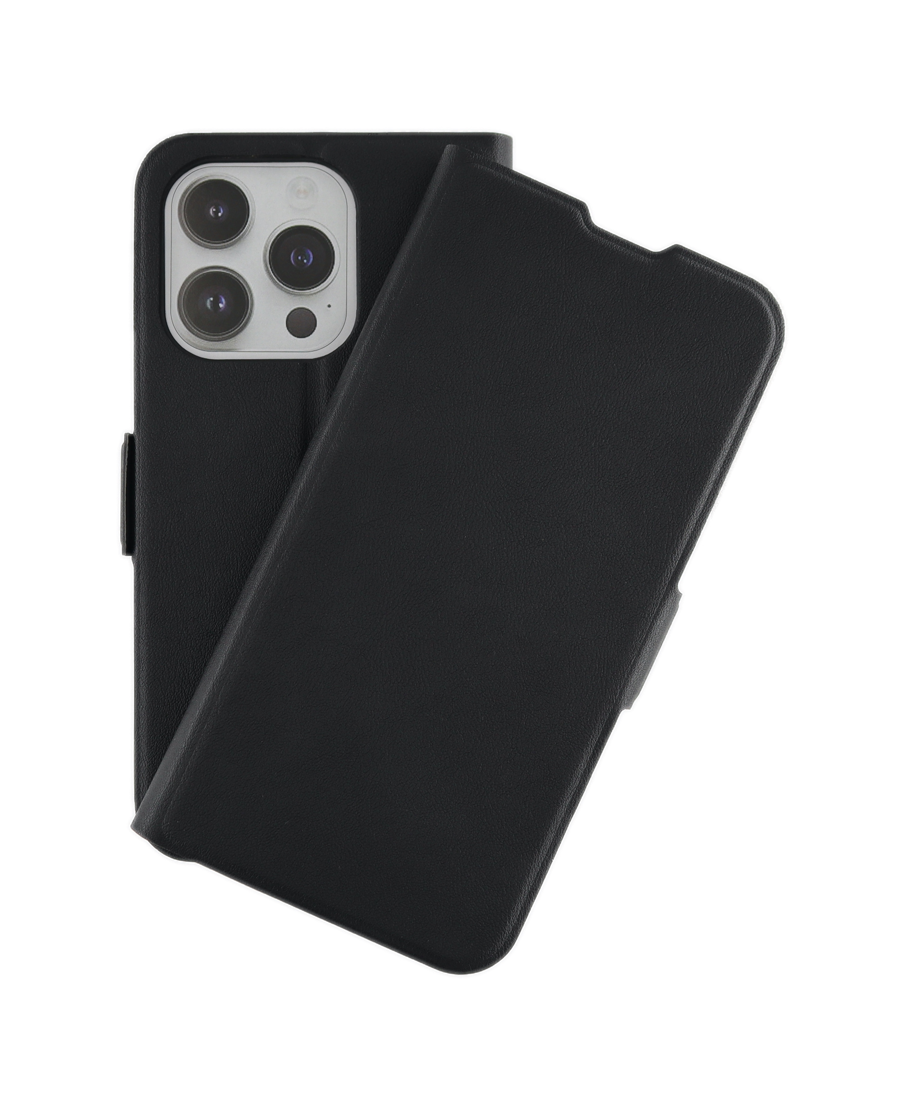 15 Bookcover, JAMCOVER Max, Smart, Schwarz Apple, iPhone Bookcase Pro