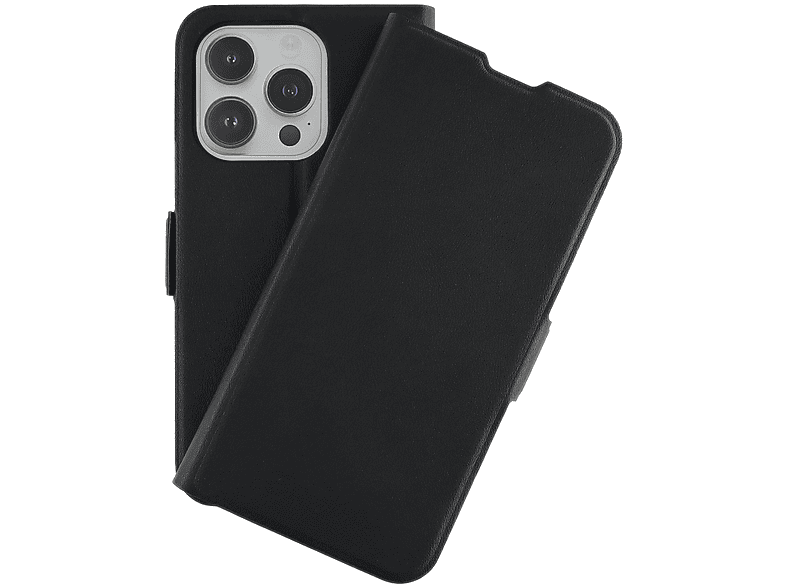 JAMCOVER Bookcase Smart, Bookcover, Apple, iPhone 15 Pro, Schwarz