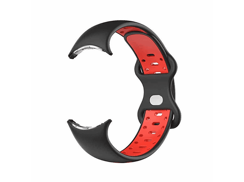 Twin, Ersatzarmband, Google, Watch 2, Schwarz/Rot MediaMarkt