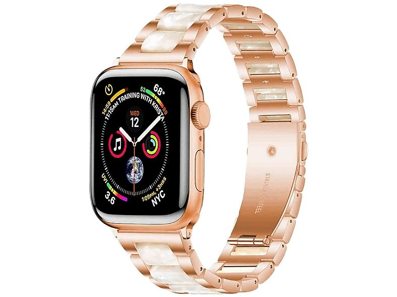 WIGENTO Metall 5 41mm 1 / 38mm, Series 4 Ersatzarmband, Band, 2 SE 3 6 9 / Harz Design 40mm Watch Apple, 8 / Gold 7