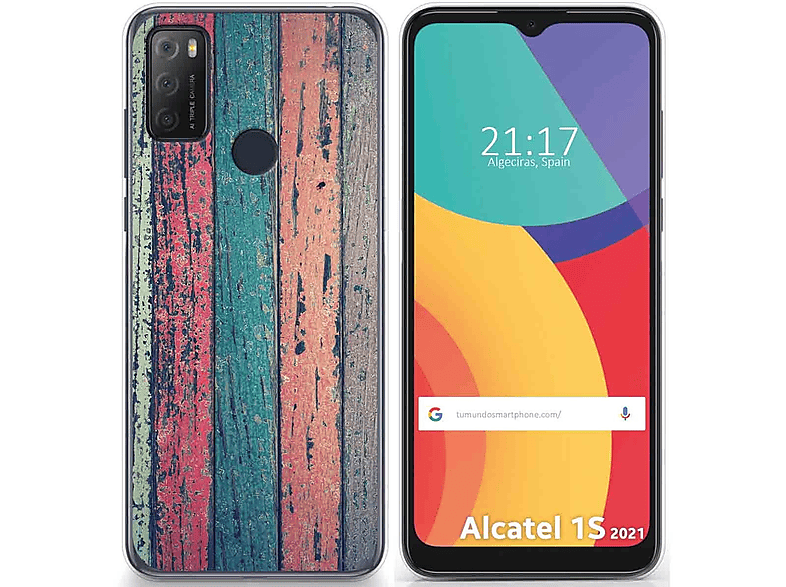 Custodia Folio Supporto Cellulare Pelle PU UK - Per Alcatel