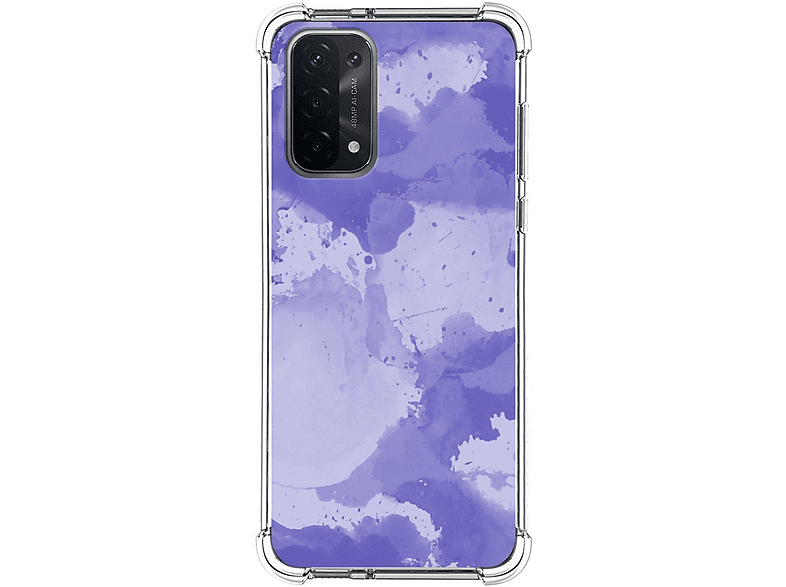 Tumundosmartphone Custodia Full Body 2 Pezzi Per OPPO A54 5G / A74 5G - Trasparente, Antiurto, Retro In PC E Bordo In TPU