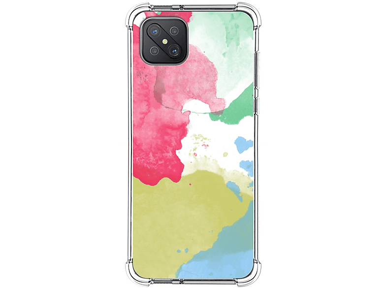 Oppo Reno 4Z 5G Funda Gel Tpu Silicona transparente dibujo Acuarela  01