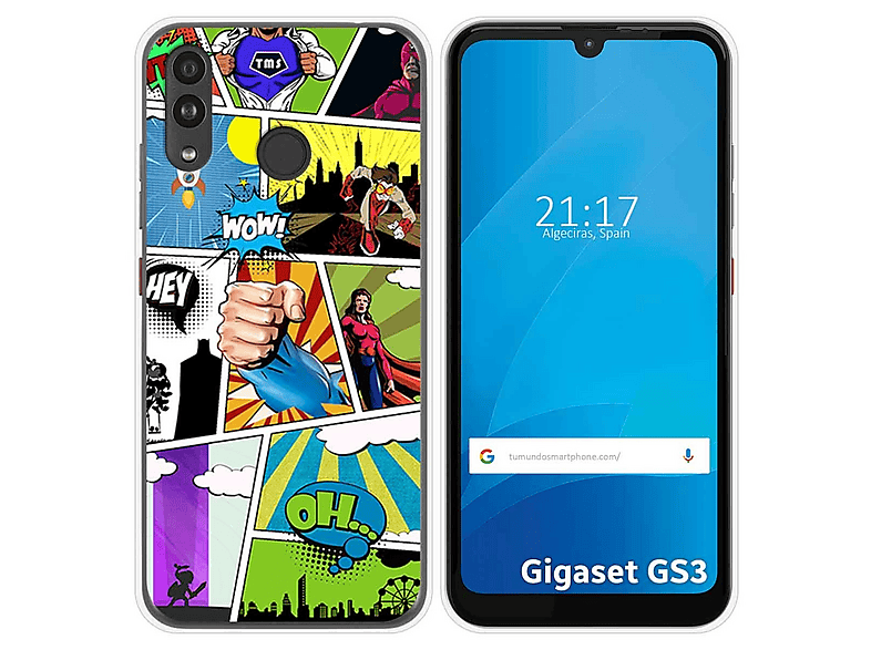 Étui Livre En Cuir Synthétique Pour Gigaset GS3 - Coque Flip Antichoc Flexible