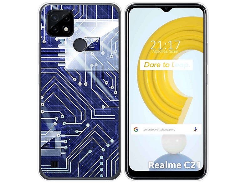 Custodia In Silicone Trasparente Per Realme Note 50 Design Flamenco