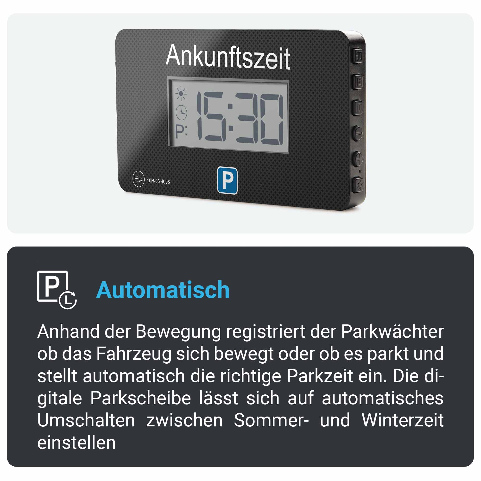 PARKWÄCHTER Parkscheibe, Carbon V1