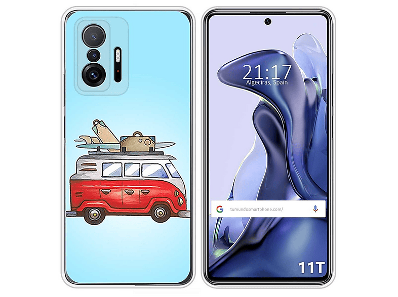 Tumundosmartphone Custodia a libro Supporto con finestra per Xiaomi 11T