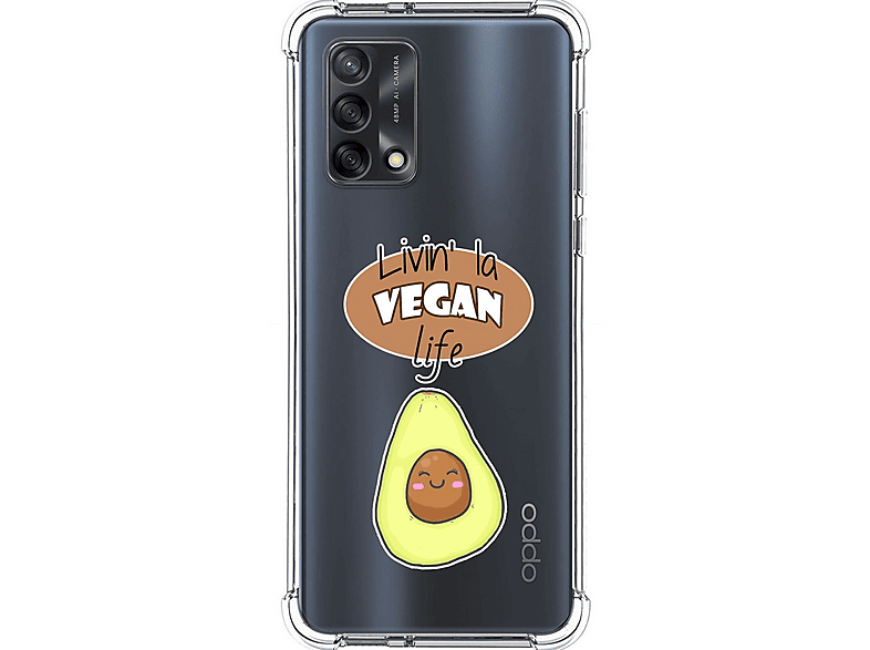 Custodia In Gel TPU Antishock Trasparente Per Oppo A74 4G