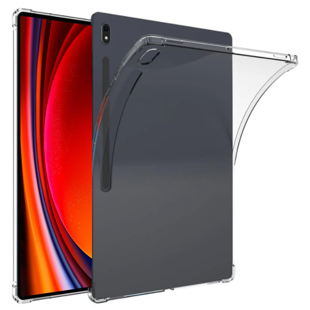 Transparent Silicone, CASEONLINE Shockproof Samsung Backcover Tablethülle für