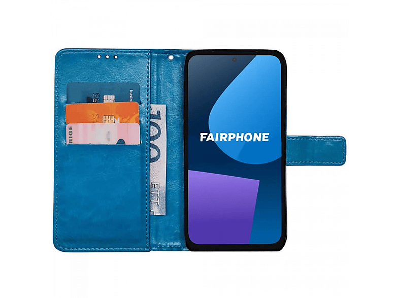 CASEONLINE 3-karten, Hellblau 5, Fairphone, Bookcover