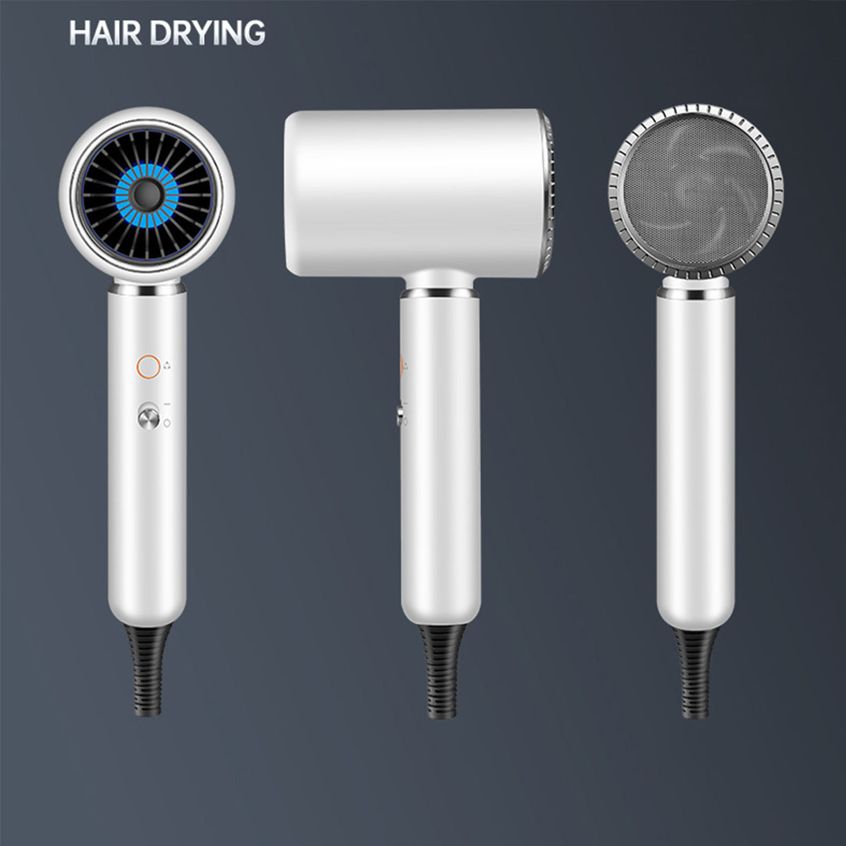 BRIGHTAKE Hochleistungs Haartrockner (2200 Haartrockner Styling Ihr für Haar! Watt) - Grau Perfektes