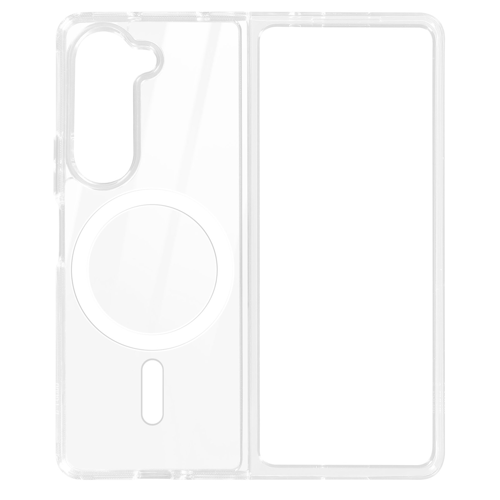 Fold Transparent Backcover, Crystal 5, Z AVIZAR Mag Series, Galaxy Samsung,