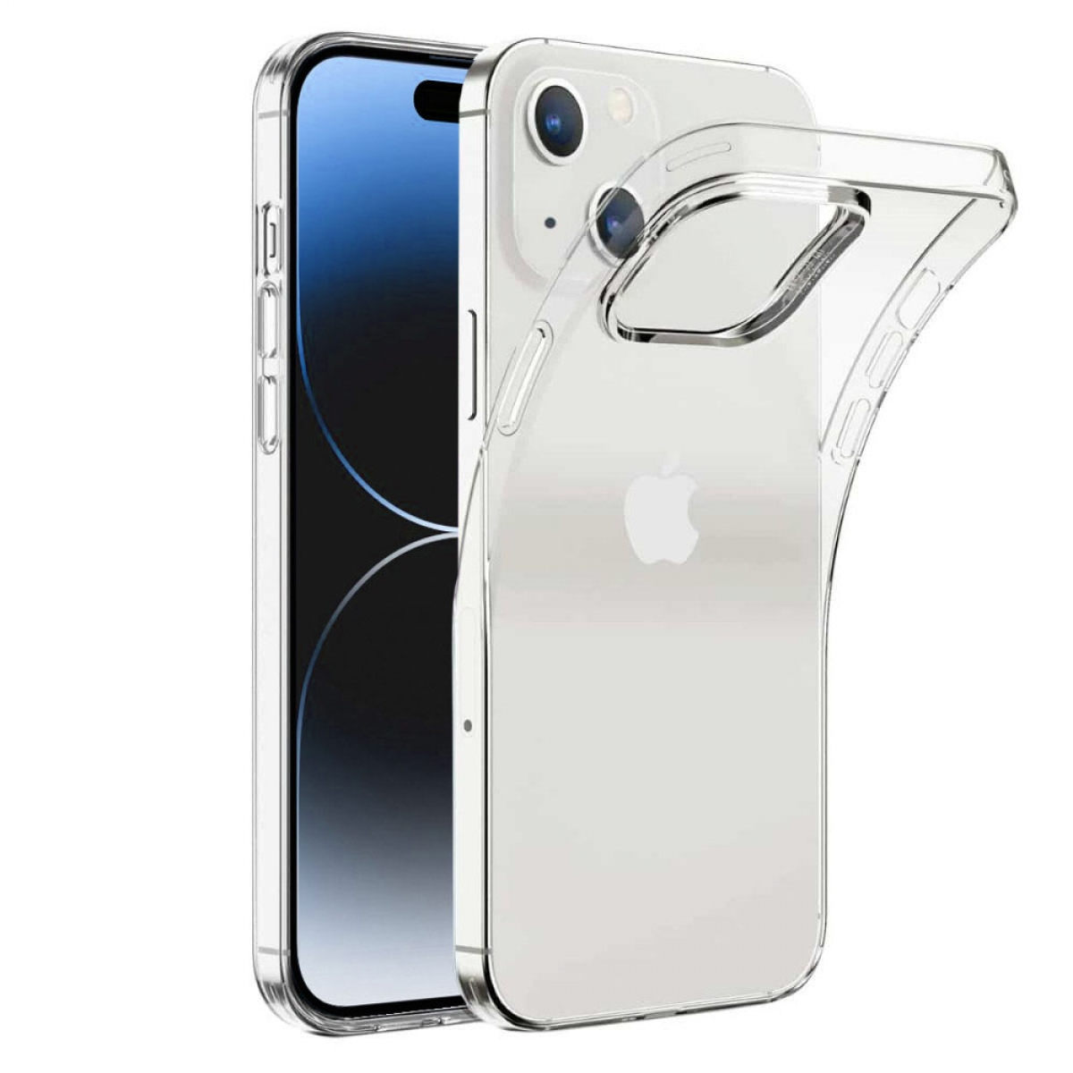 CASEONLINE Silikon, Plus, Transparent Backcover, Apple, 15 iPhone