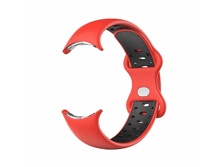 Twin, Ersatzarmband, Google, Watch 2, Rot/Schwarz MediaMarkt