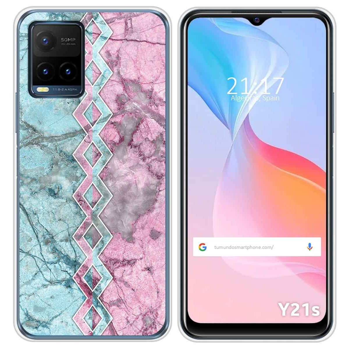Custodia Silicone Antiurto Trasparente Per Vivo Y21 / Y21s / Y33s - Cover In TPU Morbido Con Angoli Rinforzati, Tumundosmartphone - 2
