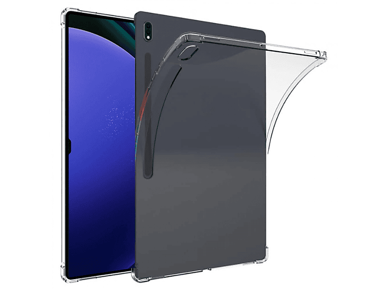 CASEONLINE Shockproof Tablethülle Backcover für Samsung Silicone, Transparent